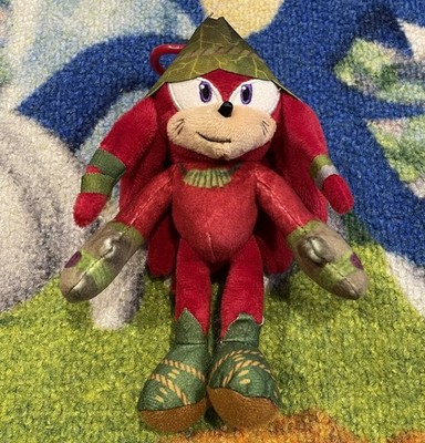Sonic The Hedgehog Sonic Prime KNUCKLES Mini Clip On Plush PMI 5  PROTOTYPE