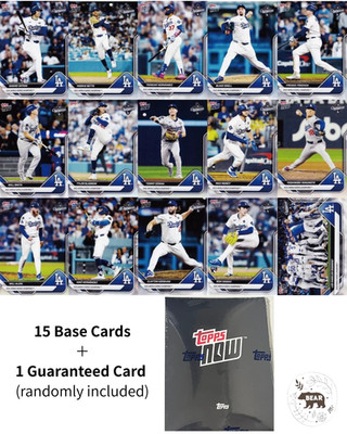 2025 World Series Champions LA Dodgers MLB Topps NOW 15-Card Team Set Sealed
