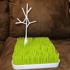 Boon Grass Drying Rack Square 9  x 9  Baby Bottle Air Dryer with Tree 