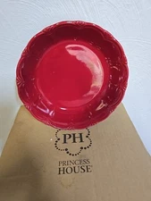 Princess House Pavillion Berry Pasta Bowls (808) Set Of 4 - Used