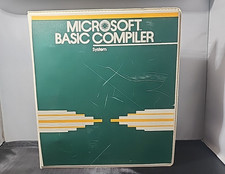 Vintage 1981 Microsoft BASIC Compiler Manual Binder - CP/M-80 NO DISKS