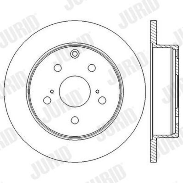 2X Bremsscheibe Coat+ Jurid 562601JC JC Schachtel FüR Toyota RAV 3 4 VAN ZSA35_-image