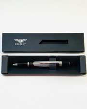 Bentley Ballpoint Pen with Gift Box Black Chrome Writing Pen Luxury Stationary