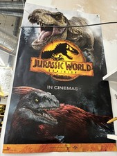 Cinema Banner Poster JURASSIC WORLD DOMINION Large (91 x 55cm) Rare