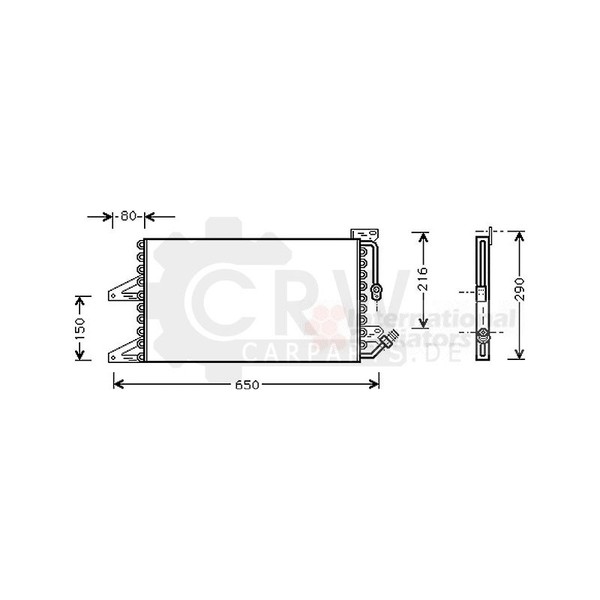Kondensator Klimaanlage FüR Fiat Punto 60 1.2-image