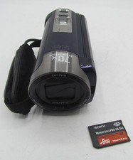 Sony DCR-SX45 Standard Definition Camcorder Blue w/ 8G Card No Charger or Batt