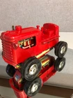 MARX wind up diesel red tractor ALL METAL-WORKING (464)