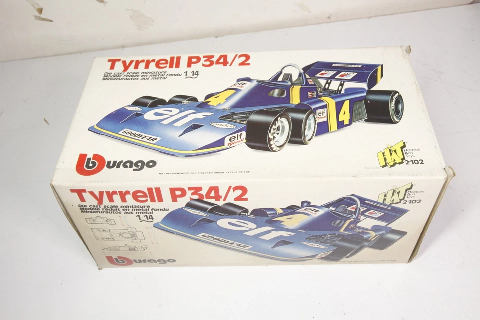 Burago auto formula 1 1/14 BURAGO TYRRELL P34/2 Mib - Immagine 3 di 4