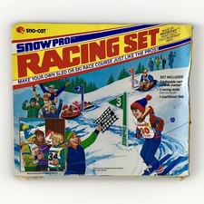 Vintage Sno-Cat Advertising Snowmobile Kids Make Your Own Race Course Kit Game