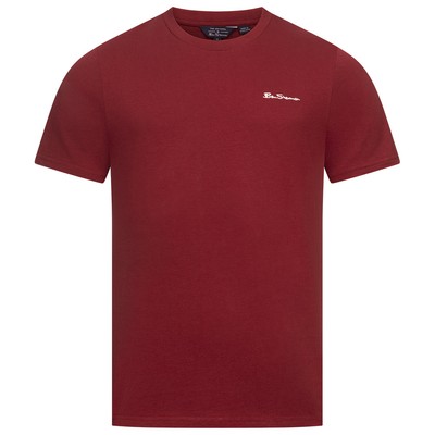 BEN SHERMAN Chest Target Herren Casual Freizeit T-Shirt rot neu