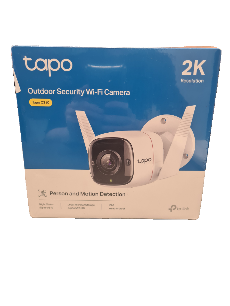 New: Tapo C310 Outdoor Security Wi-Fi Camera - White Colour (2K Resolution)