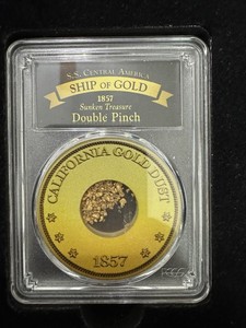 1857 PCGS SS Central America Ship Of Gold Sunken Treasure Pinch from Bob Evans