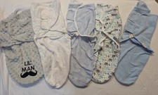 Lot Of 5 Baby Boy Swaddlers Hudson Baby  SwaddleMe Swaddle Wraps