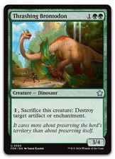 Thrashing Brontodon #560 (LP) Foundations FDN Magic MTG