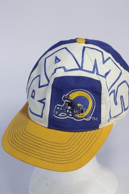 Drew Pearson St Louis LA Rams Wrap Around Big Logo Hat Vintage 80s 90s