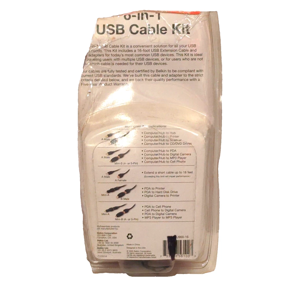 BELKIN USB CABLE KIT 6 in 1 Repackaged - Image 2 of 4