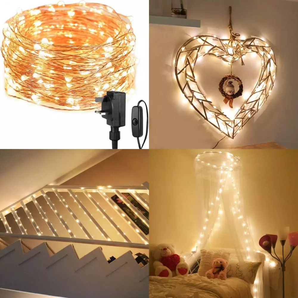 Lepro Fairy Lights Plug in 10m 100 LED Copper Wire Lights 33ft