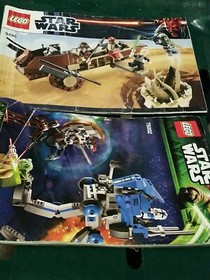 Lego Star Wars Instruction Manuel Booklets 9496  75002 Booklets Only bent covers