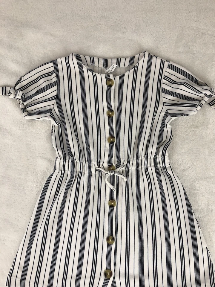 белое и синее полосатое платье zara размер 7 - Изображение 2 из 4