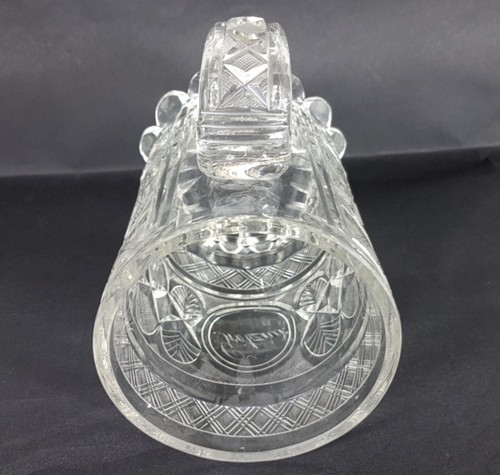 Pichet en verre Biedermeier Bohême vers 1829 haute qualité AL358