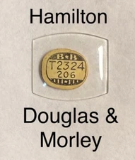 NOS Vintage 1930s Hamilton Douglas And Morley Glass Watch Crystal