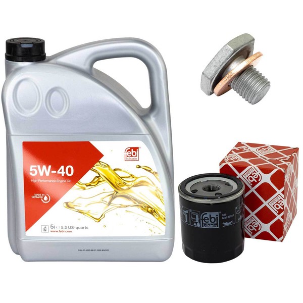MotoröL Set 5W-40 5 Liter + ÖLfilter + Schraube FüR Citroen Berlingo Peugeot 306-image