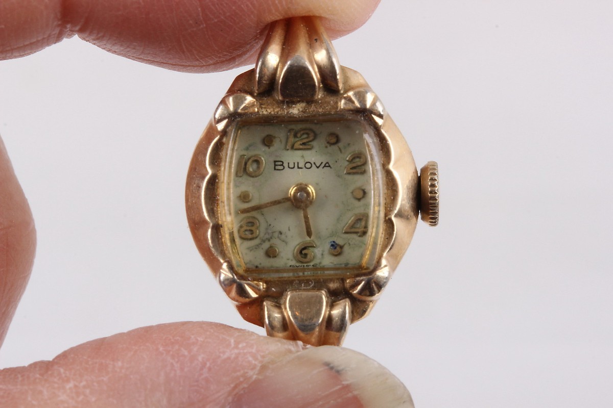 Bulova M4 Swiss X295007 10k Bezel Watch Only 6669 for sale