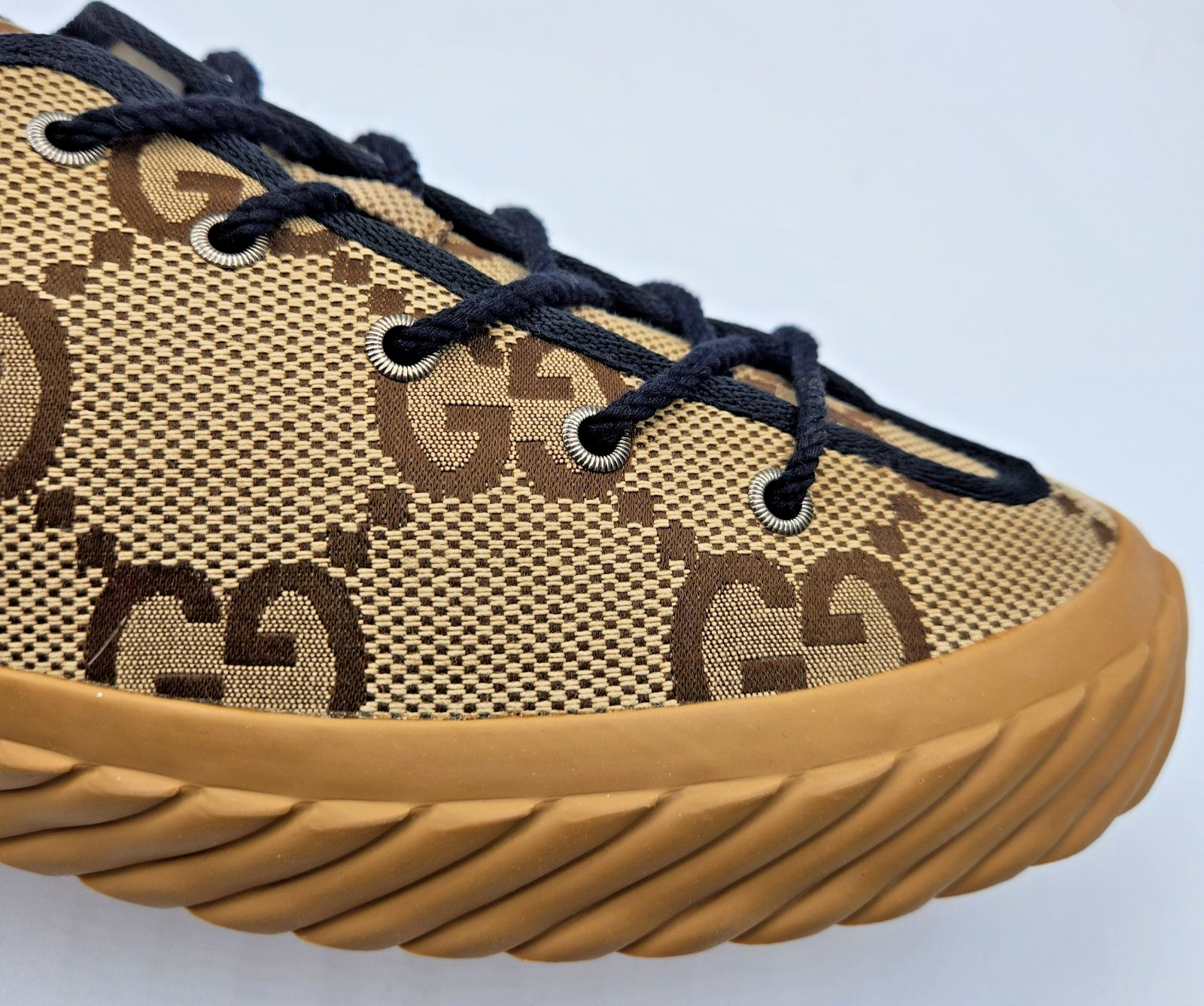 Gucci Tortuga GG Men's Camel Ebony/Black Canvas Sneakers UK12.5 US13 thumbnail 21