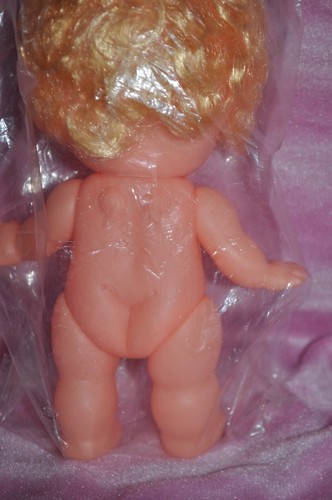 Vintage Cupid Doll 8" Rubber Baby Blonde Hair Blue Eyes Made in Japan - Picture 6 of 10
