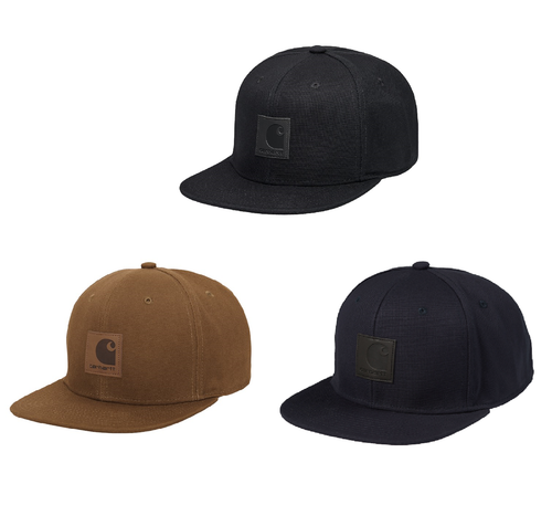 Cappellino Visiera Dritta CARHARTT WIP Logo Cap Black Hamilton Brown Nero  Unisex | eBay