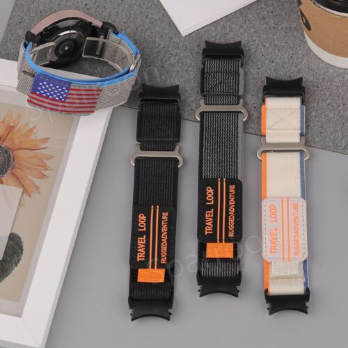 Nylon Travel Trail Loop Band For Samsung Galaxy Watch 7 FE 6 5 4 6 Classic 40-47 - Picture 3 of 20