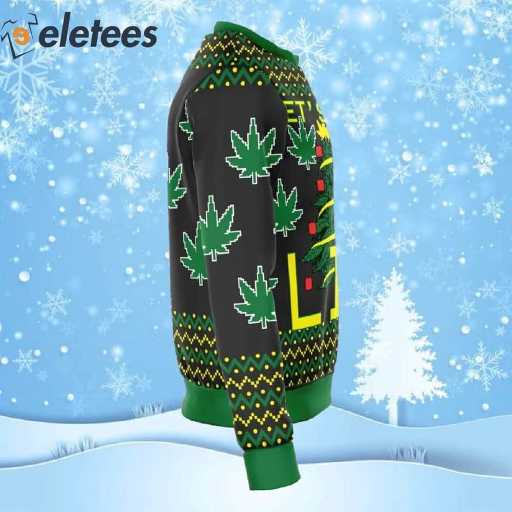 Let's Get Lit Ugly Christmas Sweater U6EOTUJL
