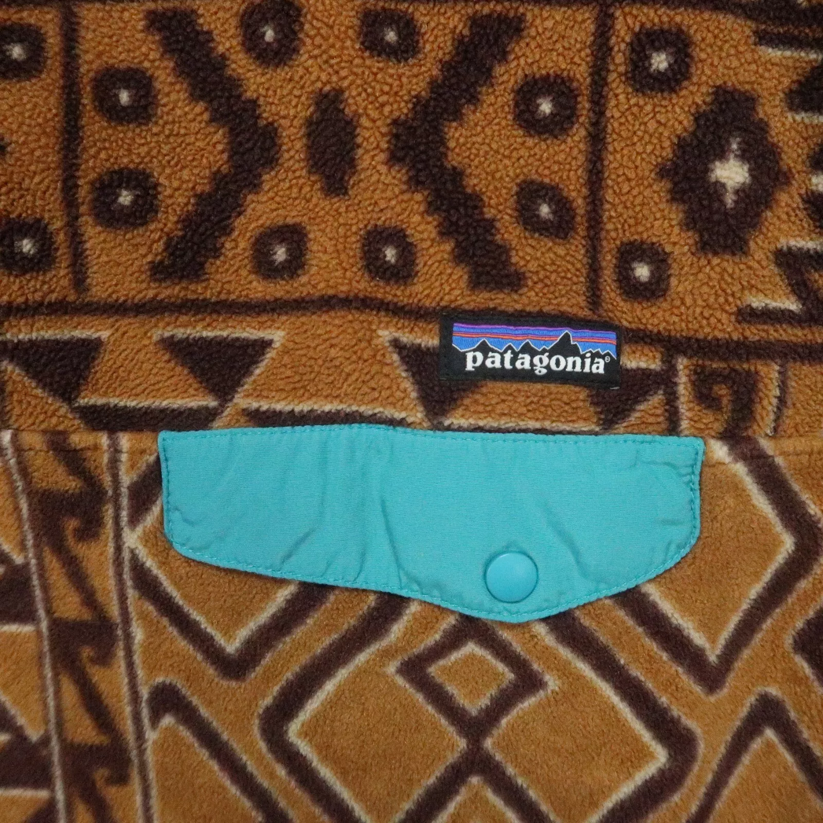 patagonia pullover abstract synchilla snap-t montana jacket