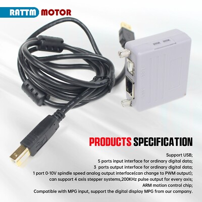 CNC MACH3 USB to Parallel LPT Port Converter Adapter 6 Axis Controller Mach3