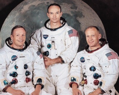 Apollo 11 Crew Buzz Aldrin Neil Armstrong NASA Moon Landing 8 x 10 Photo