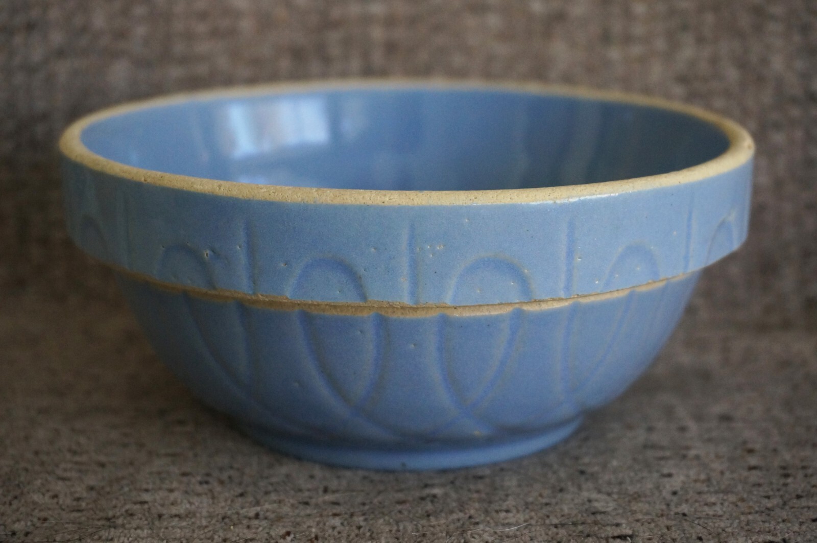Watt Ware / McCoy LOOP DE LOOP Yellow Ware Oven Ware MIXING BOWL - BLUE ...