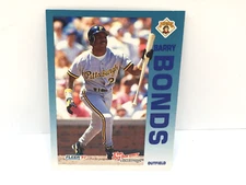 1992 Fleer Citgo The Performer Pittsburgh Pirates Baseball Card #23 Barry Bonds