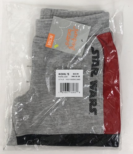 Star Wars Boys Size 4 Active Comfort Shorts Pull-On Elastic Waist NWT MSRP $23 - Picture 5 of 8