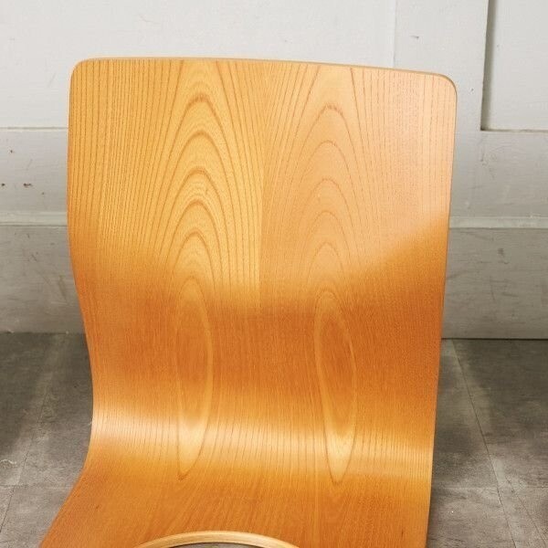 TENDO MOKKO Japanese Ryokan Wooden Zaisu Floor Chair Set of 4 Used