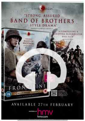 (-0-) SELTENE FRONTLINE FILM HMV MAGAZIN WERBUNG VERTRAUENSWÜRDIGER VERKÄUFER