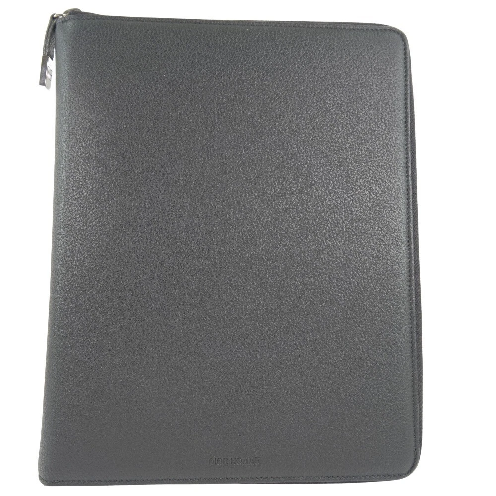 Étui document DIOR HOMME sac pochette veau noir unisexe 21070208