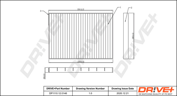 Dr!ve+ DP1110.12.0146 Filter, Innenluft FüR Renault-image