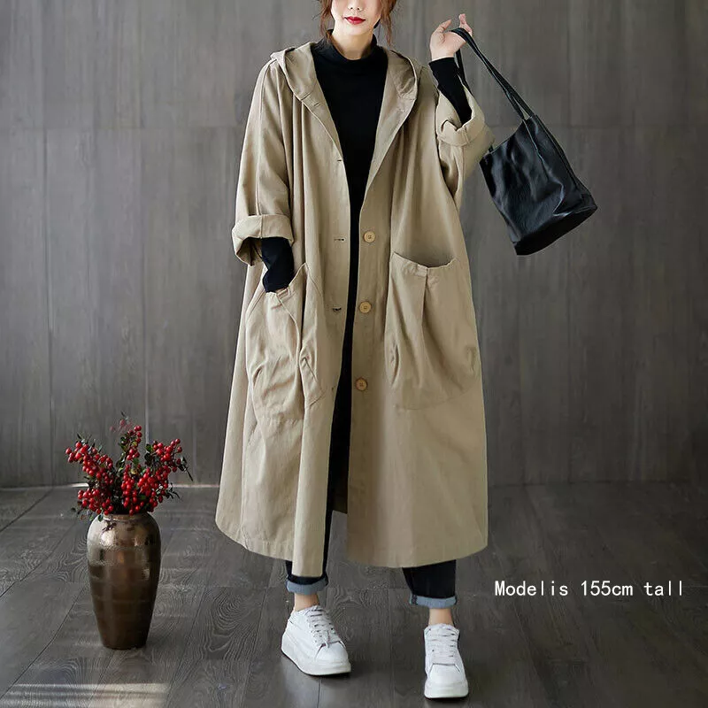 manteau capuche long femme