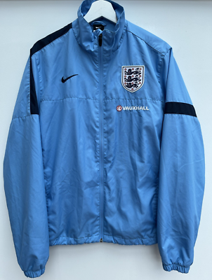 England Football Jacket Nike Blue Waterproof Training Full Zip
