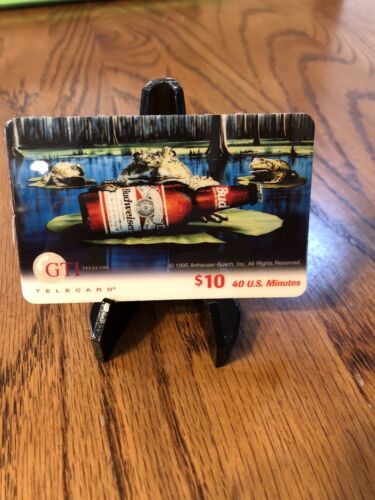 GTI Telecom Telecard Phone Budweiser SAMPLE CARD! $10 40 US Minutes - Picture 1 of 2