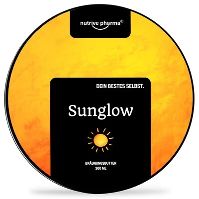 NUTRIVE PHARMA Sunglow Tan Tanning Butter Bräunungsbeschleuniger Solarium Sonnenschutz 300ml