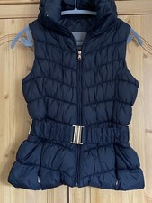 Ladies Zara Puffer Gilet / Bodywarmer Belted Size M