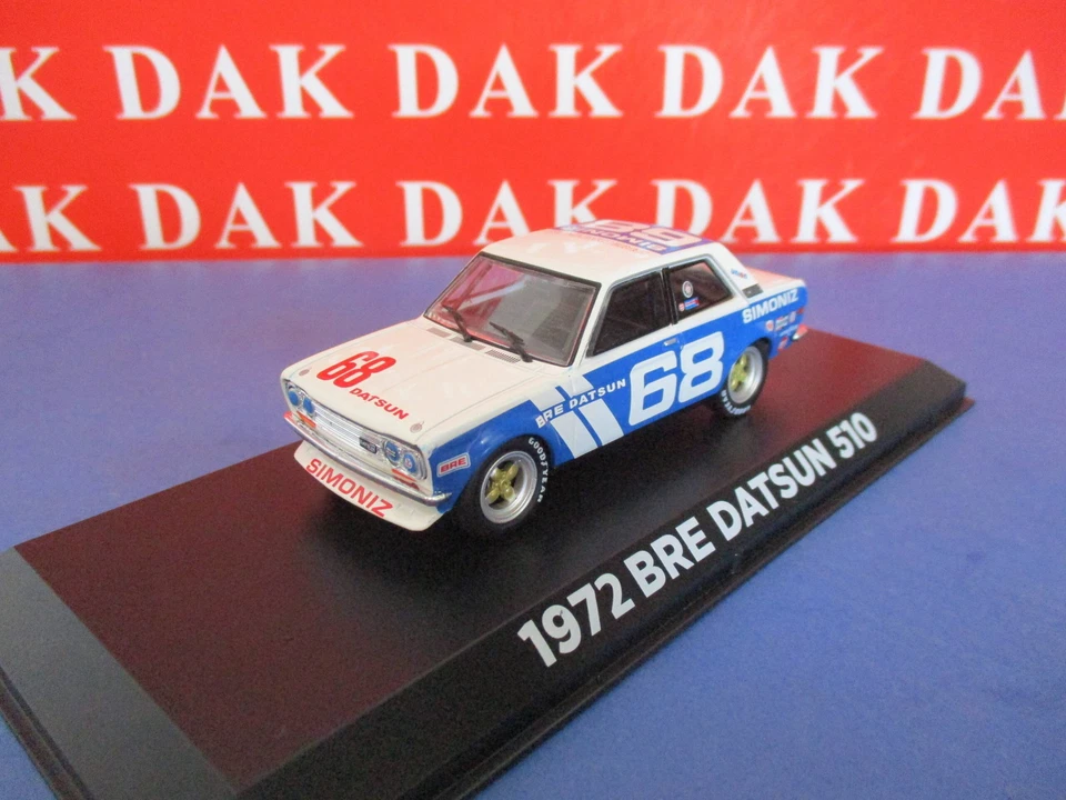 Die cast 1/43 Modellino Auto Datsun 510 N68 BRE 1972 P. Gregg by Greenlight - Immagine 2 di 4