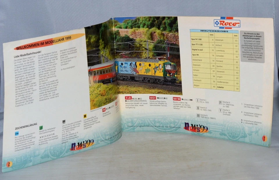 Vintage Roco Model Railways Catalogue " news '99 "  - D 80999 - Image 2 of 4