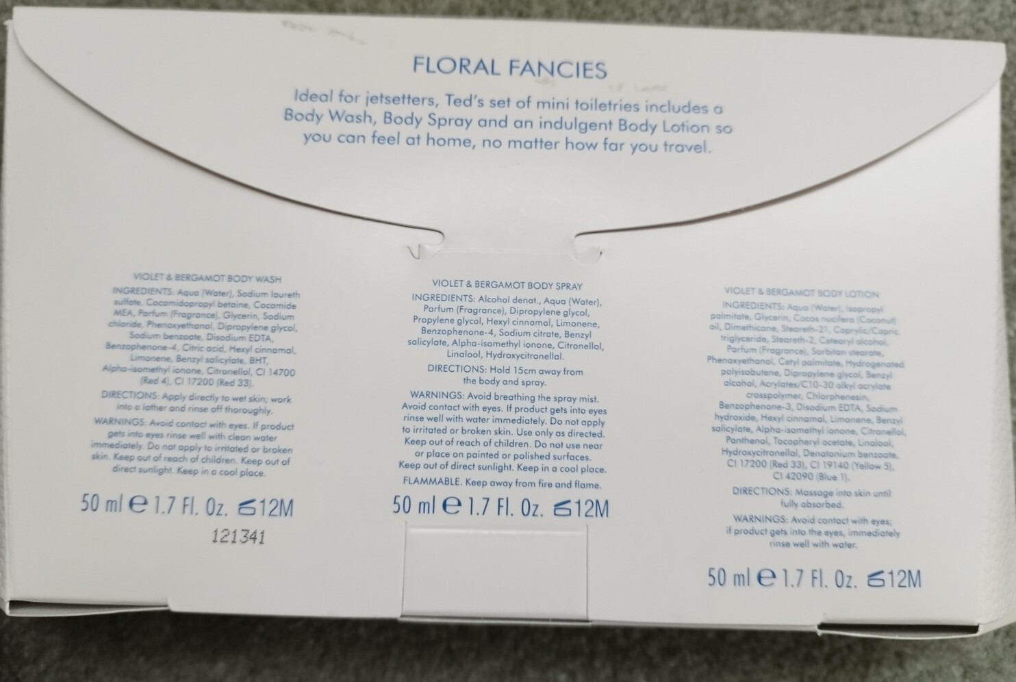 TED BAKER GIFT SET FLORAL FANCIES TRIO VIOLET AND BERGAMOT NEW eBay